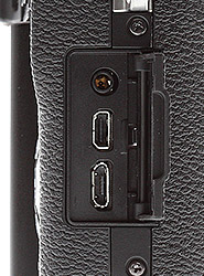 Fuji X30 review -- ports