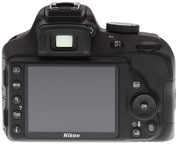 Nikon D3300 Review -- Rear top right view