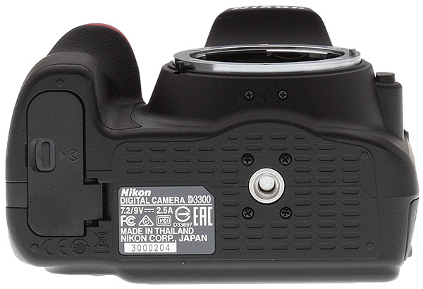 Nikon D3300 Review -- Front view, no lens