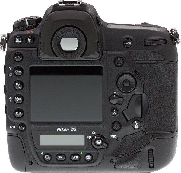 Nikon D5 Review -- Product Image Back