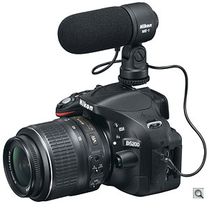 Nikon D5200 Review: D5200 with Nikon ME-1 External Microphone