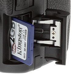 Nikon D5500 Review -- Memory card