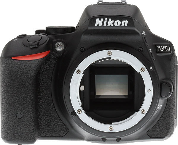 Nikon D5500 Review -- Front view of the camera