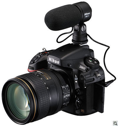Nikon D800 with external mic