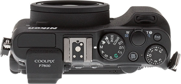Nikon P7800 Review -- Top view
