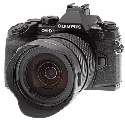 Olympus OM-D E-M1 review -- front beauty shot with 12-40mm lens