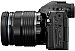 Front side of OM System OM-1 digital camera