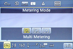 Panasonic GH3 review -- Metering modes