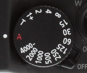 Panasonic LX100 Review -- Shutter speed dial