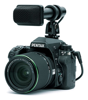 Pentax K-3 II Review -- External microphone