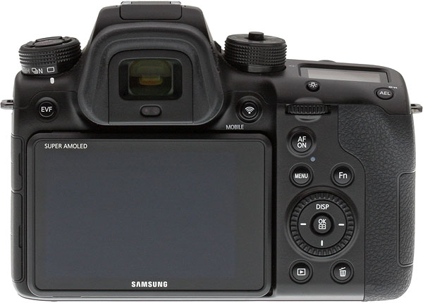 Samsung NX1 Review -- Rear view