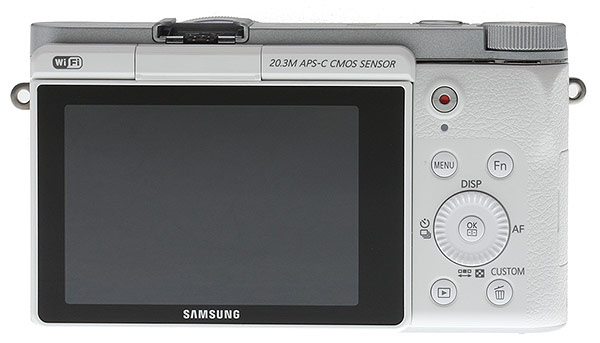 Samsung NX3000 Review - rear view