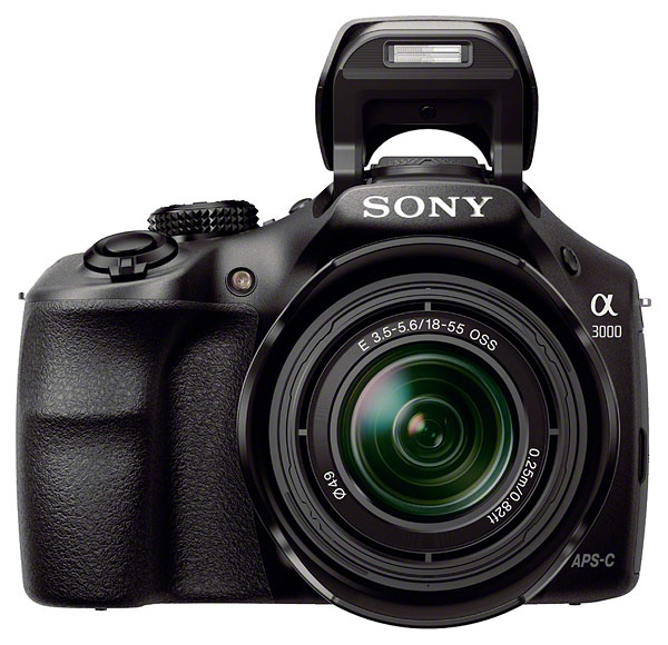 Sony A3000 Review -- Front view