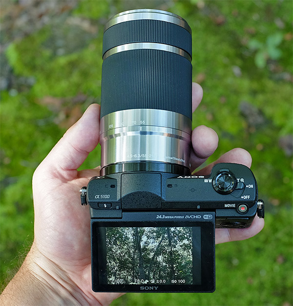 Sony A5100 Review - Top view