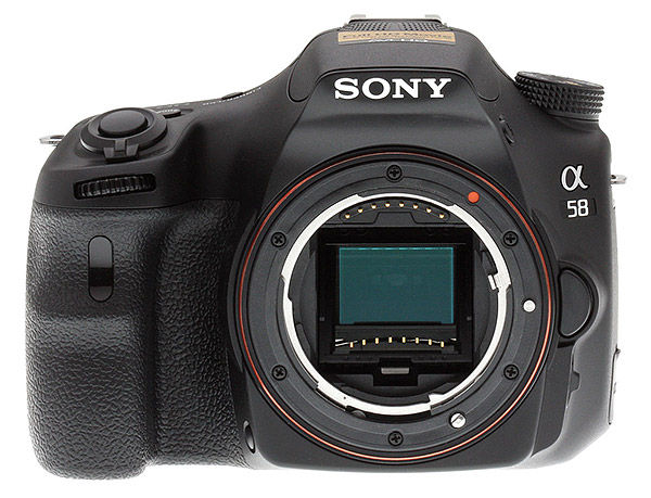 Sony A58 review -- Front view