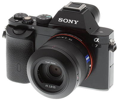 Sony A7 Review -- Front left view