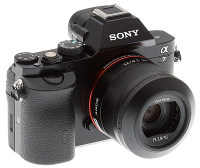 Sony A7 Review -- Front right view