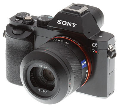 Sony A7R Review -- Front left view