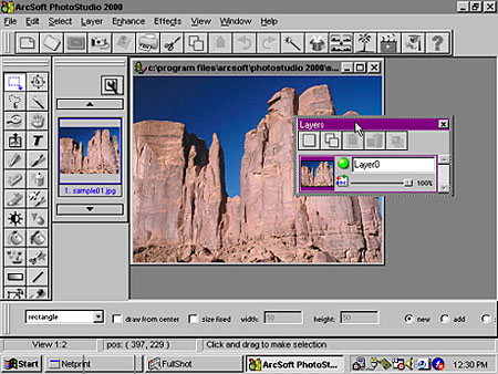 Digital Imaging Software Review - ArcSoft PhotoStudio 2000