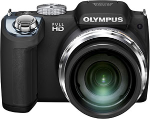 Olympus' SP-720UZ digital camera. Photo provided by Olympus Corp. Click for a bigger picture!