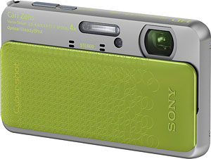 Sony's Cyber-shot DSC-TX20 digital camera. Photo provided by Sony Electronics Inc. Click for a bigger picture!