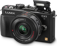 Panasonic's Lumix DMC-GX1 compact system camera. Photo provided by Panasonic Consumer Electronics Co.