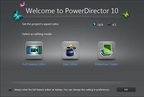 Cyberlink's PowerDirector 10 in use. Screenshot provided by Cyberlink Corp. Click for a bigger picture!