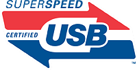 The SuperSpeed USB logo. Click here to visit the USB Implementers Forum website!