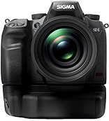 Sigma's SD1 digital SLR, with PG-31 Portrait Grip attached. Photo provided by Sigma Corp.