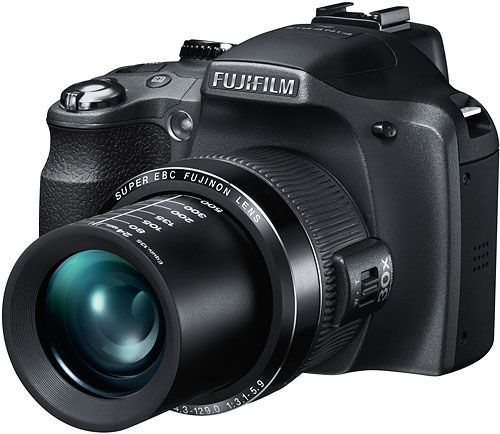 The Fuji SL300 adds a cold shoe, dual zoom toggles, and li-ion power source. Image provided by Fujifilm North America Corp. Click for a bigger picture!