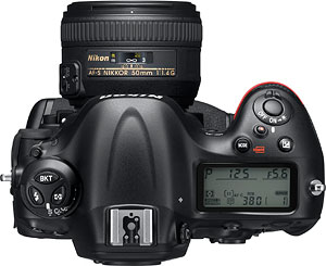 Nikon's D4 digital SLR. Photo provided by Nikon Inc. Click for a bigger picture!