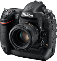 Nikon's D4 digital SLR. Photo provided by Nikon Inc. Click for our Nikon D4 hands-on preview!