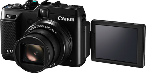 The Canon PowerShot G1 X is the company's first large-sensor, fixed-lens camera. Photo provided by Canon USA Inc. Click for a bigger picture!