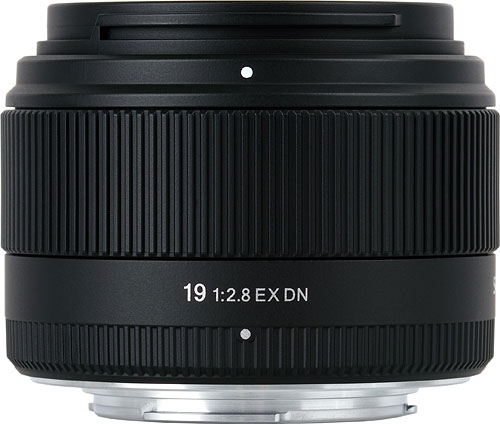 Sigma's 19mm F2.8 EX DN lens. Photo provided by Sigma Corp. Click for a bigger picture!