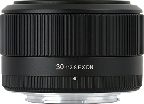 Sigma's 30mm F2.8 EX DN lens. Photo provided by Sigma Corp. Click for a bigger picture!