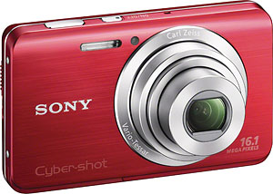 Sony's Cyber-shot DSC-W650 digital camera. Photo provided by Sony Electronics Inc. Click for a bigger picture!