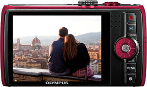 The Olympus SH-21 digital camera. Photo provided by Olympus Corp. Click for a bigger picture!