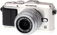 Olympus' E-P3 digital camera. Click here to read our Olympus E-P3 review!