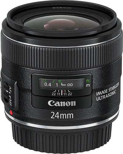 Canon's EF 24mm f/2.8 IS USM lens. Photo provided by Canon USA Inc. Click for a bigger picture!