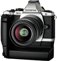 Olympus' E-M5 mirrorless camera. Click for our Olympus E-M5 review!