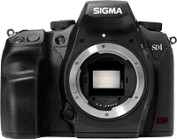 Sigma's SD1 digital SLR. Photo provided by Sigma Corp. Click to read our Sigma SD1 preview!