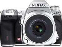 Pentax's K-5 Silver Special Edition camera. Photo provided by Pentax Ricoh Imaging Americas Corp. Click for our Pentax K-5 review!