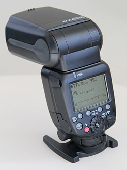 Canon's Speedlite 600EX-RT flash strobe. Copyright &copy; 2012, Imaging Resource. All rights reserved. Click for a bigger picture!!