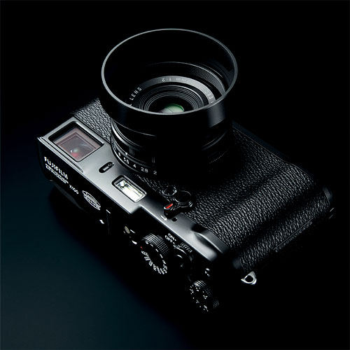 Fujifilm's X100 Black Limited Edition digital camera. Photo provided by Fujifilm. Click for a bigger picture!