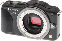 Panasonic's Lumix DMC-GF5 digital camera. Copyright 2012, Imaging Resource. All rights reserved. Click for our Panasonic GF5 preview!