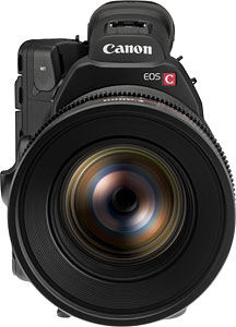 Canon's Cinema EOS-C300 video camera. Photo provided by Canon Inc. Click for a bigger picture!