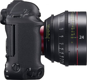 Canon's EOS-1D C digital SLR. Photo provided by Canon USA Inc. Click for a bigger picture!