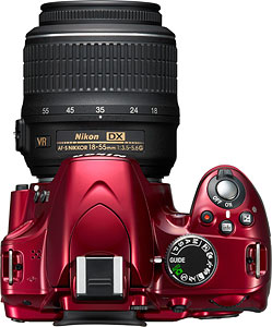 Nikon's D3200 digital SLR. Photo provided by Nikon. Click for a bigger picture!