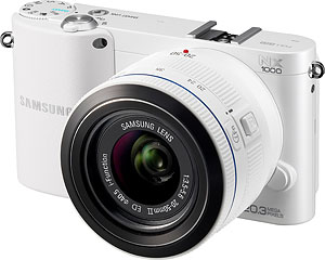 Samsung's NX1000 compact system camera. Photo provided by Samsung. Click for a bigger picture!