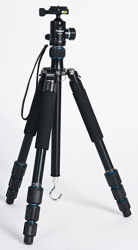 The Rollei Fotopro CT-5A tripod, shown with the standard legs attached. Photo provided by RCP - Technik GmbH & Co KG. Click for a bigger picture!